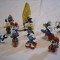 Strumfi, smurfs - 12 figurine medii strumf din cauciuc - set 1
