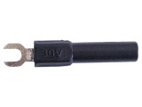 Mufă tip furcă 4mm 60VDC 36A neagră