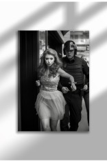 rebel_24|Vintage Photography Poster, Feminist Street Style, Black &amp; White Canvas, Rebel Muse 2025 | A4 (21 x 29.7 cm) - rebel_24