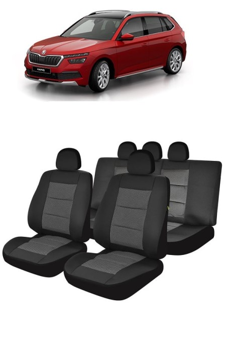 Set huse scaune SKODA KAMIQ 2020-2022 Premium (Bancheta fractionata )