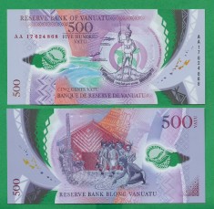 = VANUATU - 500 VATU - 2017 PPOLYMER - UNC = foto