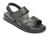 Sandale OTTER negre, 3050, din piele naturala