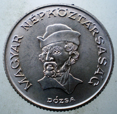 1.081 UNGARIA Gy&amp;ouml;rgy D&amp;oacute;zsa 20 FORINT 1984 XF foto