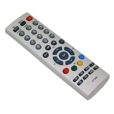 Telecomanda pentru LCD/TV TOSHIBA CT-850, alba cu functiile telecomenzii originale foto
