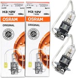 Set 2 Becuri Auto OSRAM H3 12V 55W Halogen Originale Far Faza Lunga