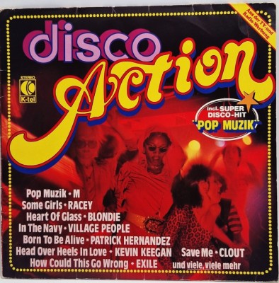 Various &amp;lrm;&amp;ndash; Disco Action NM / VG+ vinil LP disc K tel Germania 1979 disco pop rock foto