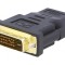 Adaptor HDMI la DVI-D Negru