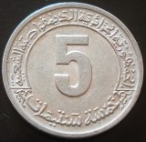 Cumpara ieftin Moneda FAO 5 DINARI - ALGERIA, anul 1977 * cod 658, Africa, Aluminiu