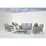 Set mobilier de terasa Kassandra, gri/negru, Keter