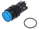 Comutator ONPOW LAS1Y-11/B-IP40 2 Poziții SPDT 2A 220VAC Acționat prin Apăsare