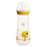 Biberon cu tetina Ursul pacalit de vulpe pentru +3 luni Baby, 250ml, Minut