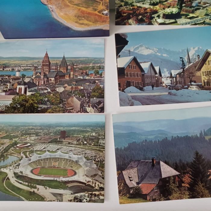 Set 10 carti postale vechi, an 1972, Germania, necirculate
