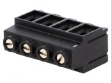 Regletă de conexiuni PCB unghi 90&deg; 10,16mm 4 piste