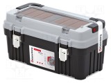 Ladă unelte KISTENBERG negru și gri polimer 540x278x269mm