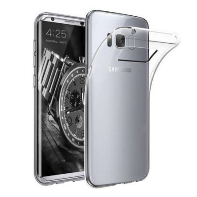 Husa Full TPU 360&amp;deg; (fata + spate) pentru Samsung Galaxy S8, alb foto