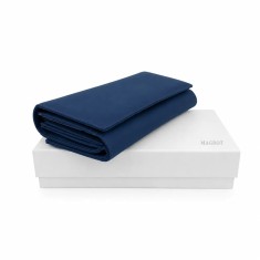 Portofel Dama Luxury din Piele Naturala blue, Compartimentare Dubla 2 in 1, Portcard, Compartiment Bancnote, Monede si Documente, Magrot 26026