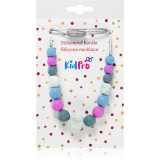 KidPro Silicone Necklace mărgele pentru dentiție Grey Mix 1 buc