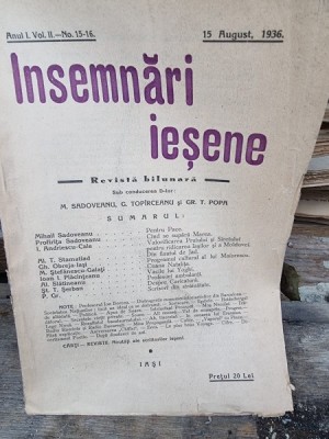 Revista Insemnari Iesene nr.15-16/1936 foto
