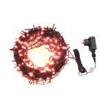 Instalatie Pom Craciun 500 LED Rosu, 50m, Rola, 8 Jocuri Lumini, Interior/Exterior