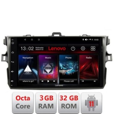 Navigatie Toyota Corolla 2007-2013 D-063 Octa Core cu Android Radio Bluetooth Internet GPS WIFI DSP 3+32 GB 4G LENOVO LITE CarStore Technology foto