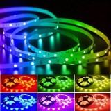 Banda LED inteligenta 15m, RGB, USB, control aplicatie si telecomanda, sincronizare cu muzica