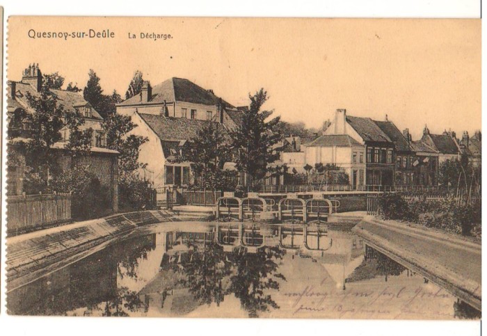 CPIB 23919 CARTE POSTALA - QUESNOY DEULE, DEPOZITUL, FRANTA, CIRCULATA, 1915, STAMPILE