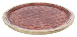 Set 4 platouri lemn mango maro 35x3 cm