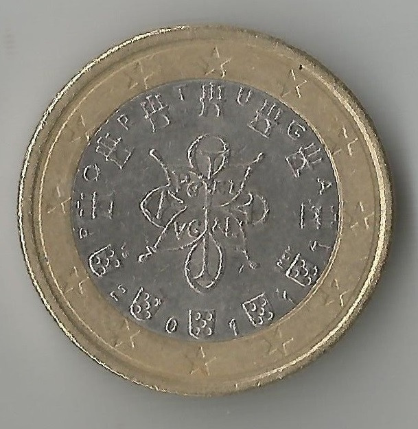 Portugalia, 1 euro de circulatie, 2011, circ.