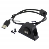 Cablu prelungitor USB A, cu sistem de prindere, Goobay, 95444, T100130
