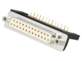 Conector D-Sub 25 PIN Mamă Drept THT Aurit - Deltron AG