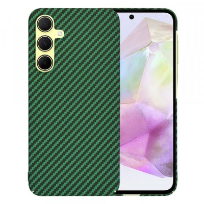 Husa pentru Samsung Galaxy A35 5G A356, Techsuit, Carbonite FiberShell, Verde foto