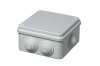 Doza Aplicata Patrata 105x105x55mm IP55 ABS, Presetupe, Rezistenta UV, Elettrocanali - Distributie, Jonctiune, Interior/Exterior