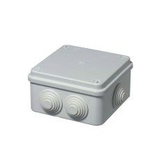 Doza aplicata patrata 105x105x55mm IP55 pentru distributie jonctiune ABS rezitenta UV cu presetupe
