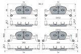 BOSCH 0 986 424 432 set placute frana,frana disc