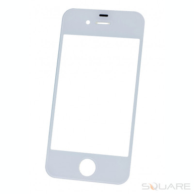Geam Sticla iPhone 4G, iPhone 4s, White, AM+ foto