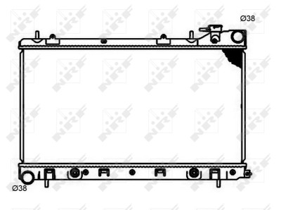 NRF 53597 Radiator, racire motor foto