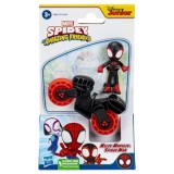 SPIDERMAN SET MOTOCICLETA SI FIGURINA MILES MORALES SPIDER MAN 6CM