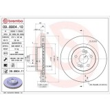 Set disc frana Renault Clio 3 (Br0/1 Cr0/1) 01.05-12.14, Megane 2 (Bm0/1 Cm0/1) 07.01-10.12, Fata, 312X28mm, ventilat, BREMBO