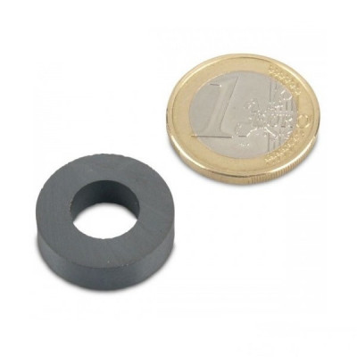 Magnet ferita inel &amp;Oslash;20/10 x 4 mm, putere 550 g, F30 foto