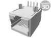Soclu RJ45 8p8c pentru PCB THT