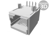 Soclu RJ45 8p8c pentru PCB THT