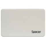Rack ext. HDD/SSD 2.5&quot; Spacer USB 3.0 alb