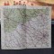 București, Pitești, T&acirc;rgoviște, Ploiești, Otopeni, hartă color circa 1930, 109
