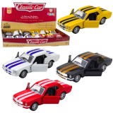 Masinuta metalica clasica, 1:32, usi deschise, diverse culori, Lean 23177