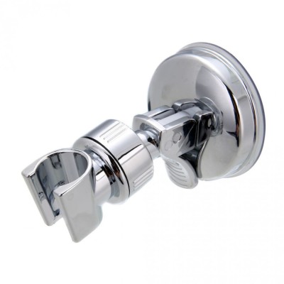 Suport detasabil pentru cap de dus, Reglabil, Ventuza, ABS/PVC, 7x10.5 cm, Argintiu foto