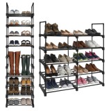 Raft pentru pantofi Ruhhy cu 10 niveluri, 20 perechi, 45x30x174 cm