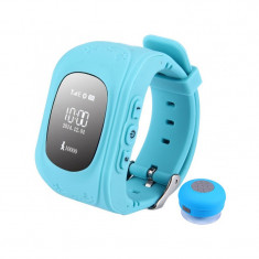 Ceas cu GPS Tracker si Telefon pentru copii iUni Kid60, Bluetooth, Apel SOS, Activity and sleep, Albastru + Boxa Cadou foto