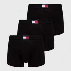 Tommy Jeans boxeri 3-pack bărbați, culoarea negru UM0UM03156