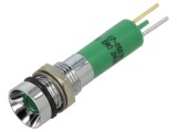 Lampă LED concav verde 24VDC &Oslash;8mm EAO