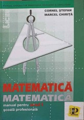 MATEMATICA. MANUAL PENTRU ANUL I SCOALA PROFESIONALA-CORNEL STEFAN, MARCEL CHIRITA-325706